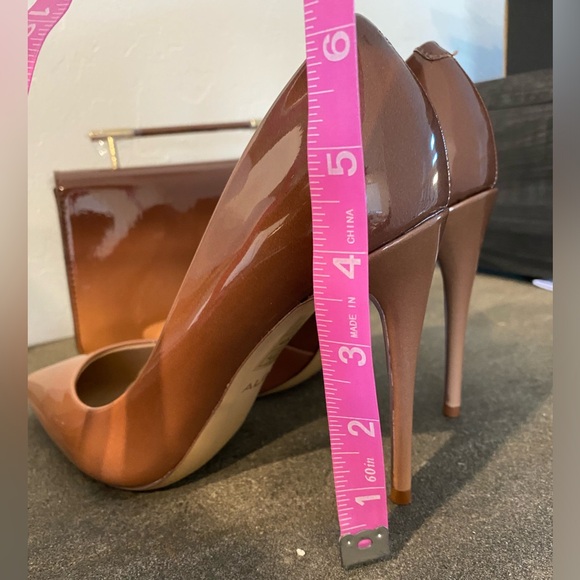 Set: NWT ALDO Ombré Patent Leather Purse and Matching Heels - Picture 8 of 9